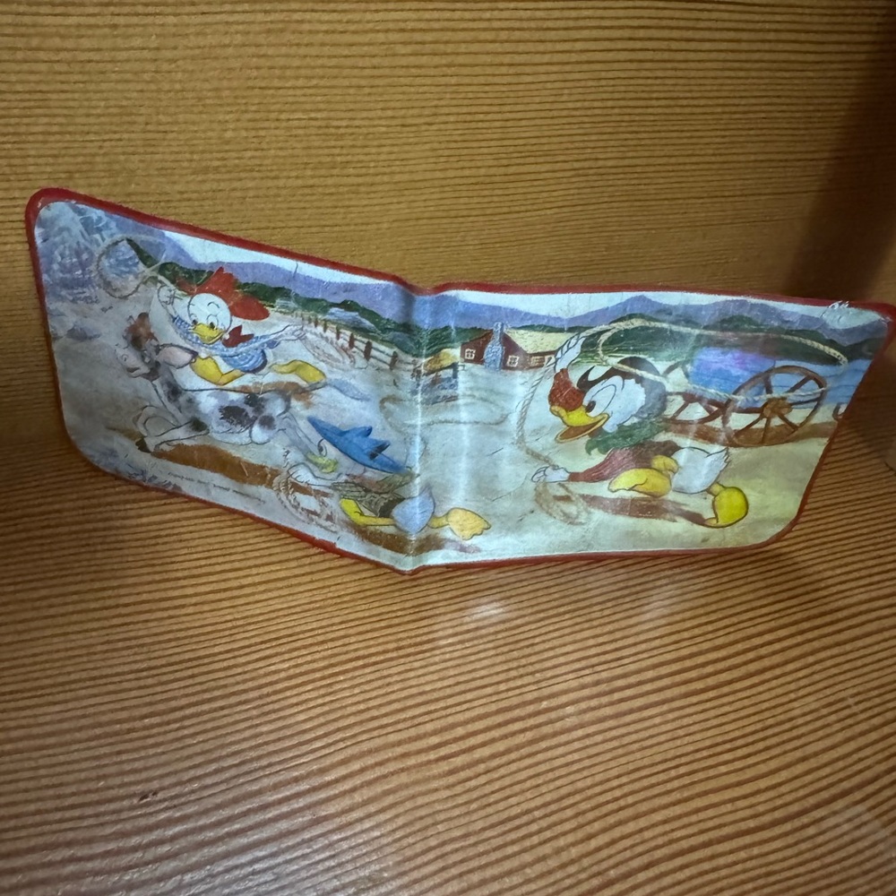 VTG Disney Donald Duck vinyl kids bill fold